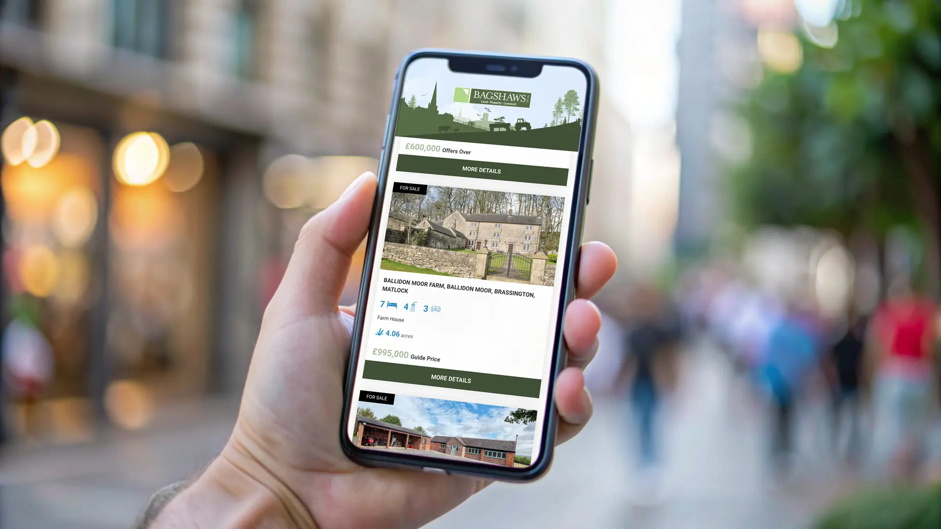 Web Design for Bagshaws Derbyshire