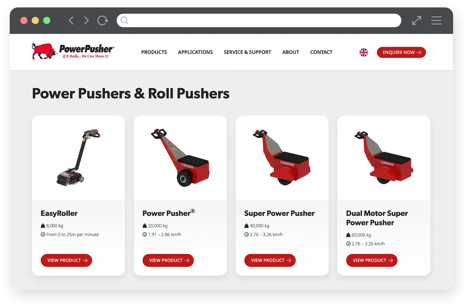 Power Pusher Web Design